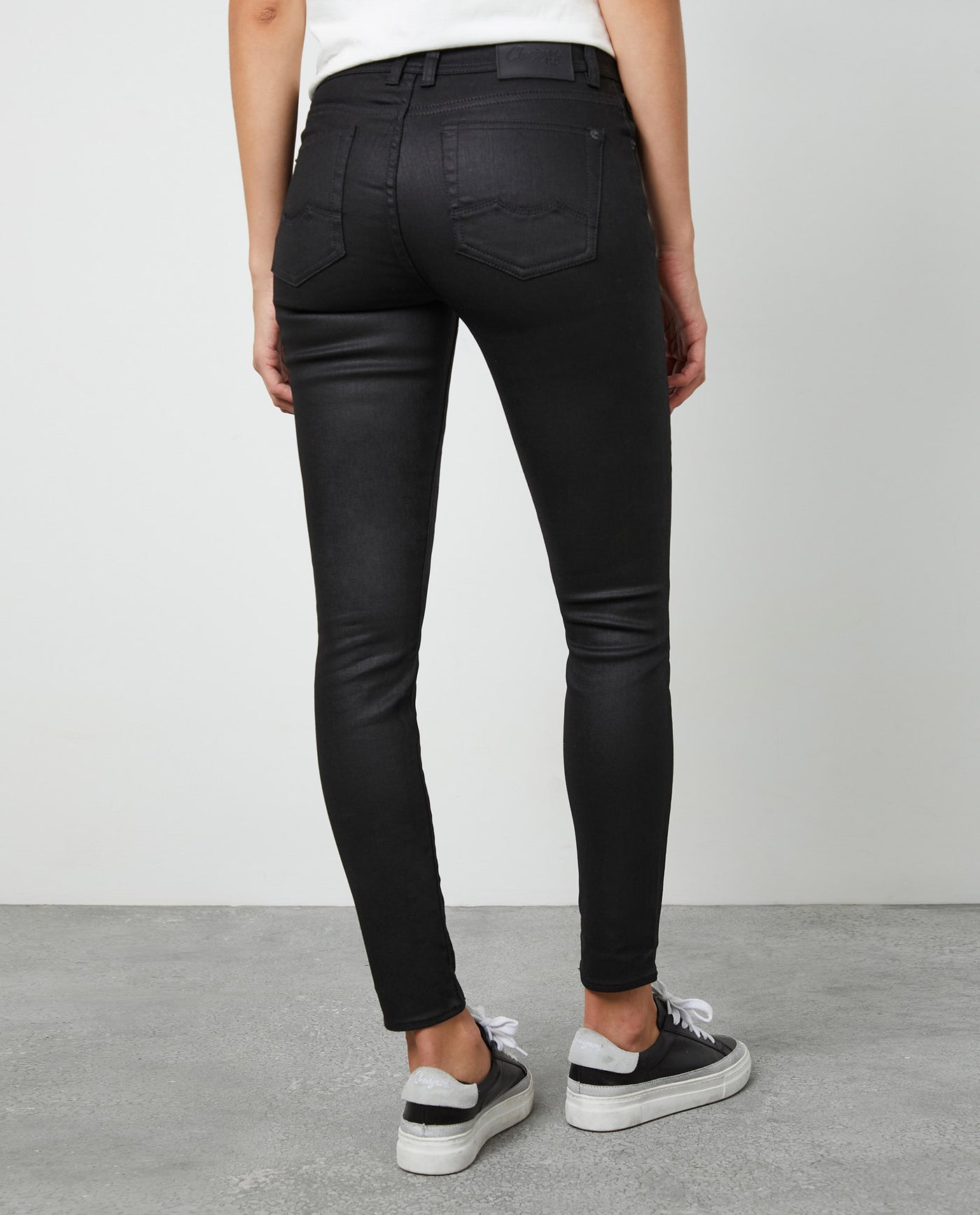 Women's Denim-High-rise Jeans, Black Wash 430E003 - 2