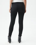 Women's Cosmo Jeans High-Rise Skinny Matte Black in Cotton-Polyester Blend 430E004 - 4