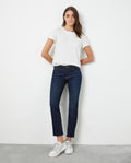 Women's Denim-High-rise Jeans, Dark Wash - 2