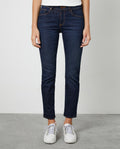 Women's Denim-High-rise Jeans, Dark Wash - 1