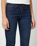 Women's Denim-High-rise Jeans, Dark Wash - 4