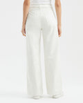 Women's Special Fit Wide Leg Jeans Raw Wash in Cotton - 4