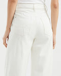 Women's Special Fit Wide Leg Jeans Raw Wash in Cotton - 5
