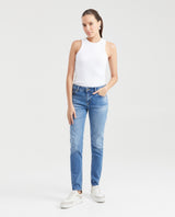 Women's Jeans, Low Rise Skinny Bootcut - Mid Blue 431G004 - 5
