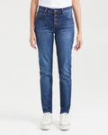 Women's Jeans, High Rise, Skinny Boot - Medium Blue 431G008 - 1