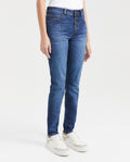 Women's Jeans, High Rise, Skinny Boot - Medium Blue 431G008 - 3