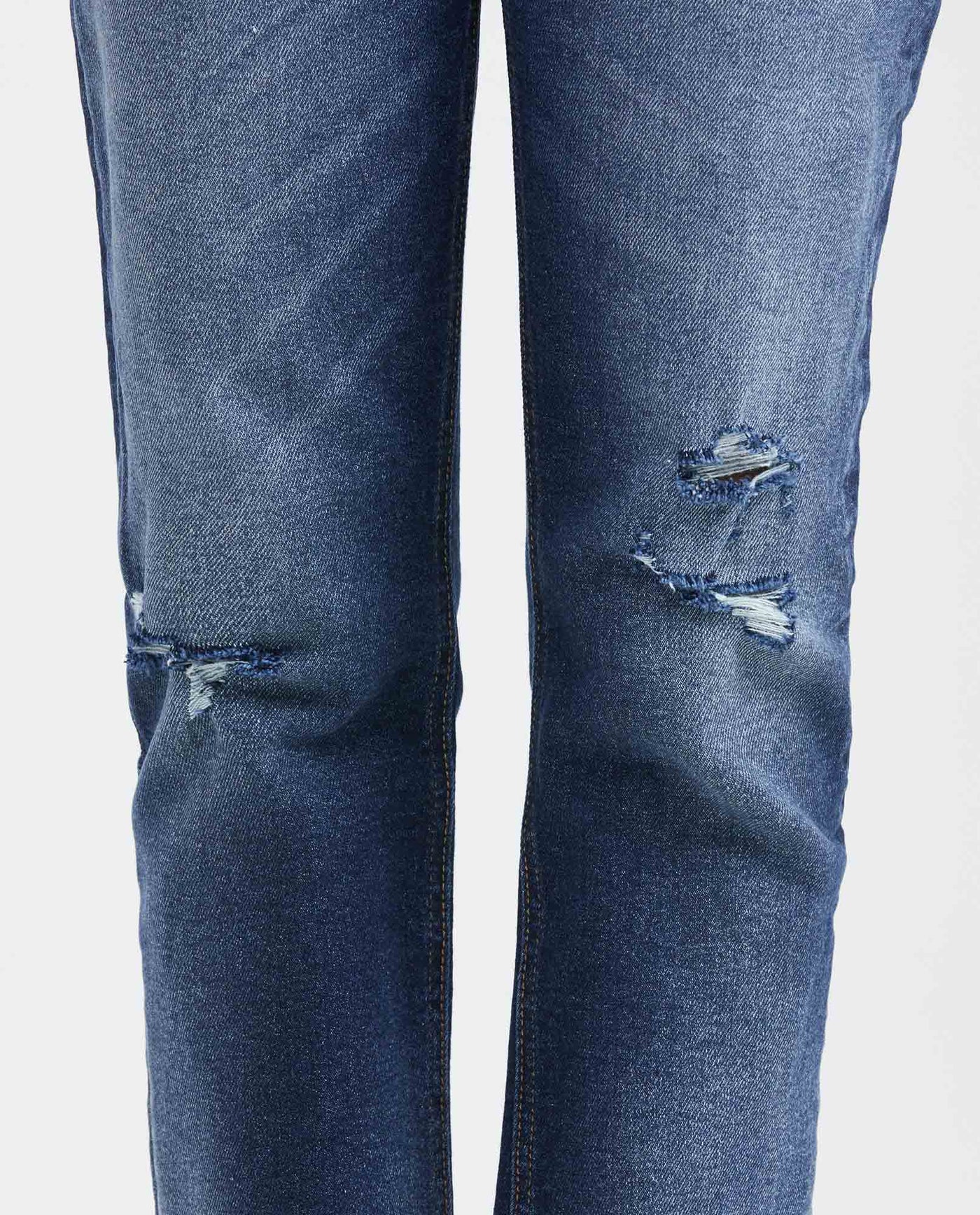 Women's Cosmo Jeans High-Rise Bootcut Dark Wash Rips Green Contrast Double Recycled 431G012 - 3