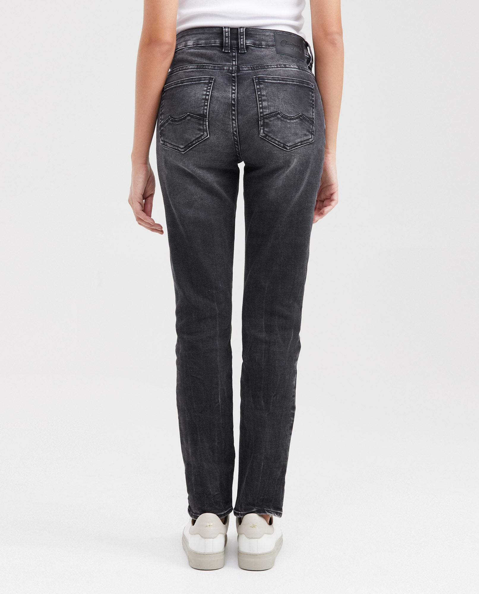 Women's Jeans, High Rise Skinny Boot - Gray 431G015 - 5