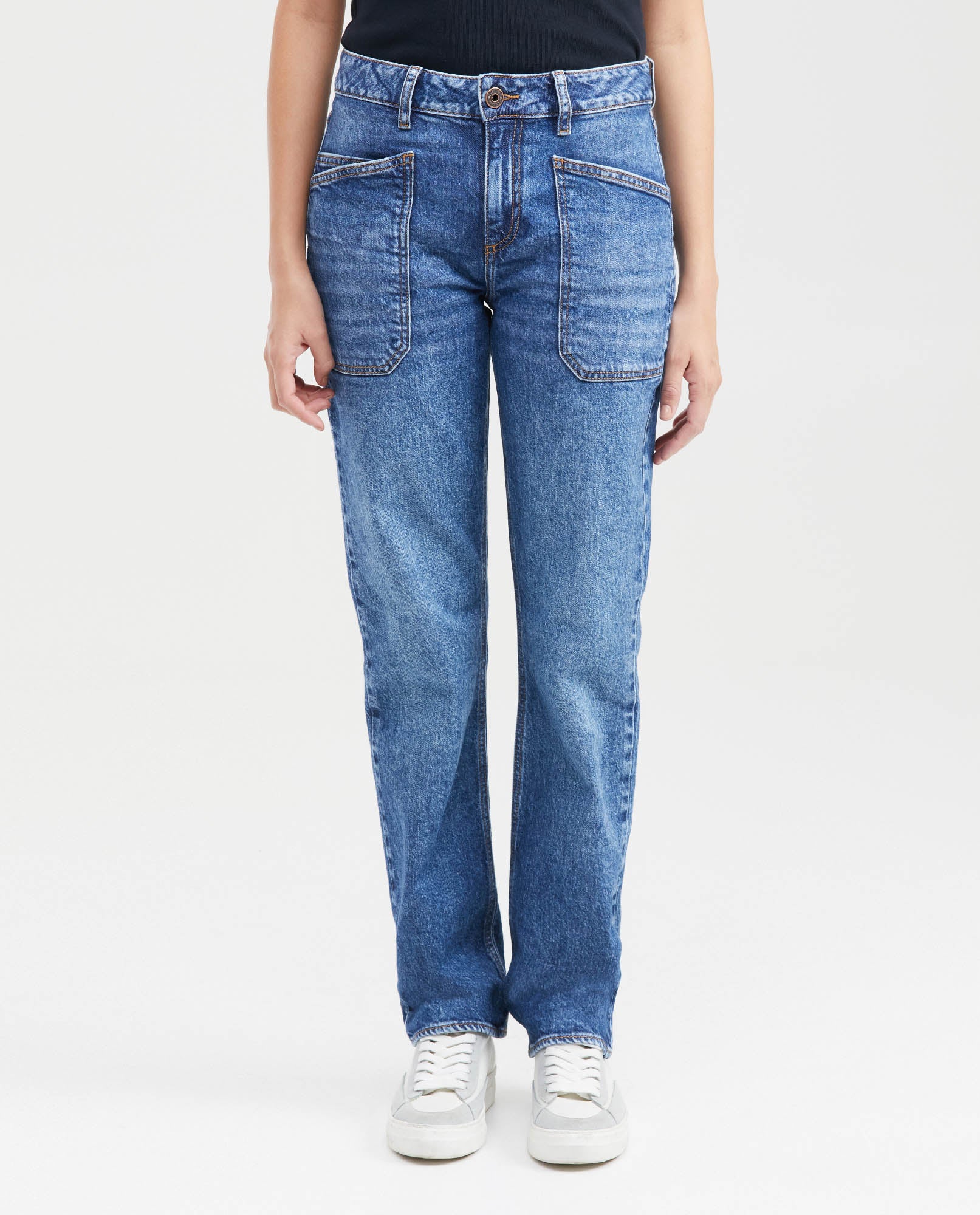 Women's Jeans, High Rise, Boot Cut - Blue 431G017 - 1