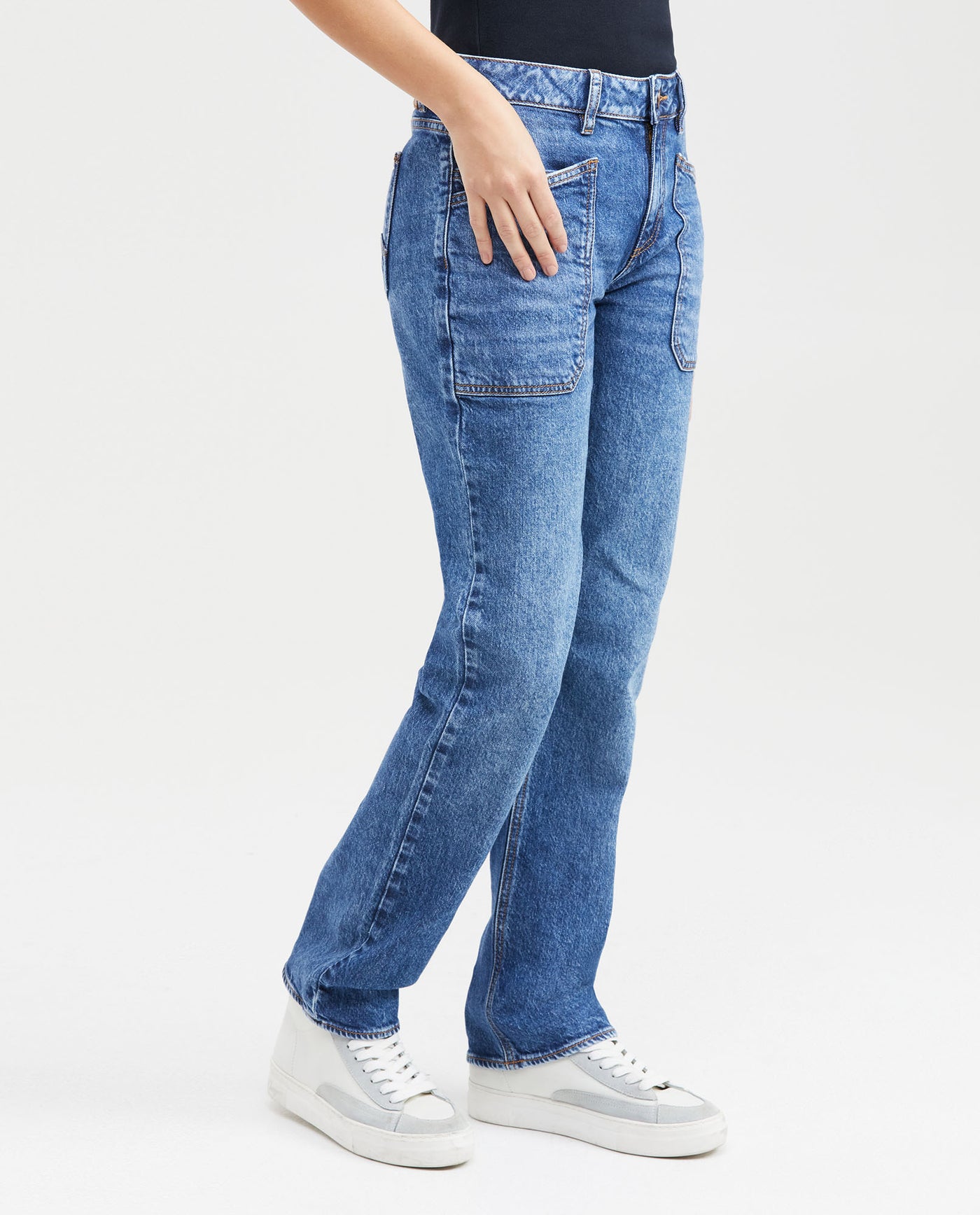 Women's Jeans, High Rise, Boot Cut - Blue 431G017 - 3