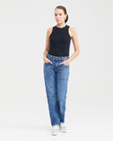 HIGH-RISE JEANS