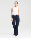Jean High Rise Relaxed Dark Blue Bootcut for Women - Blue 431G019 - 7