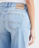 Women's Jeans, High Rise, Boot Cut with Rips - Light Vintage Blue 431G020 - 5