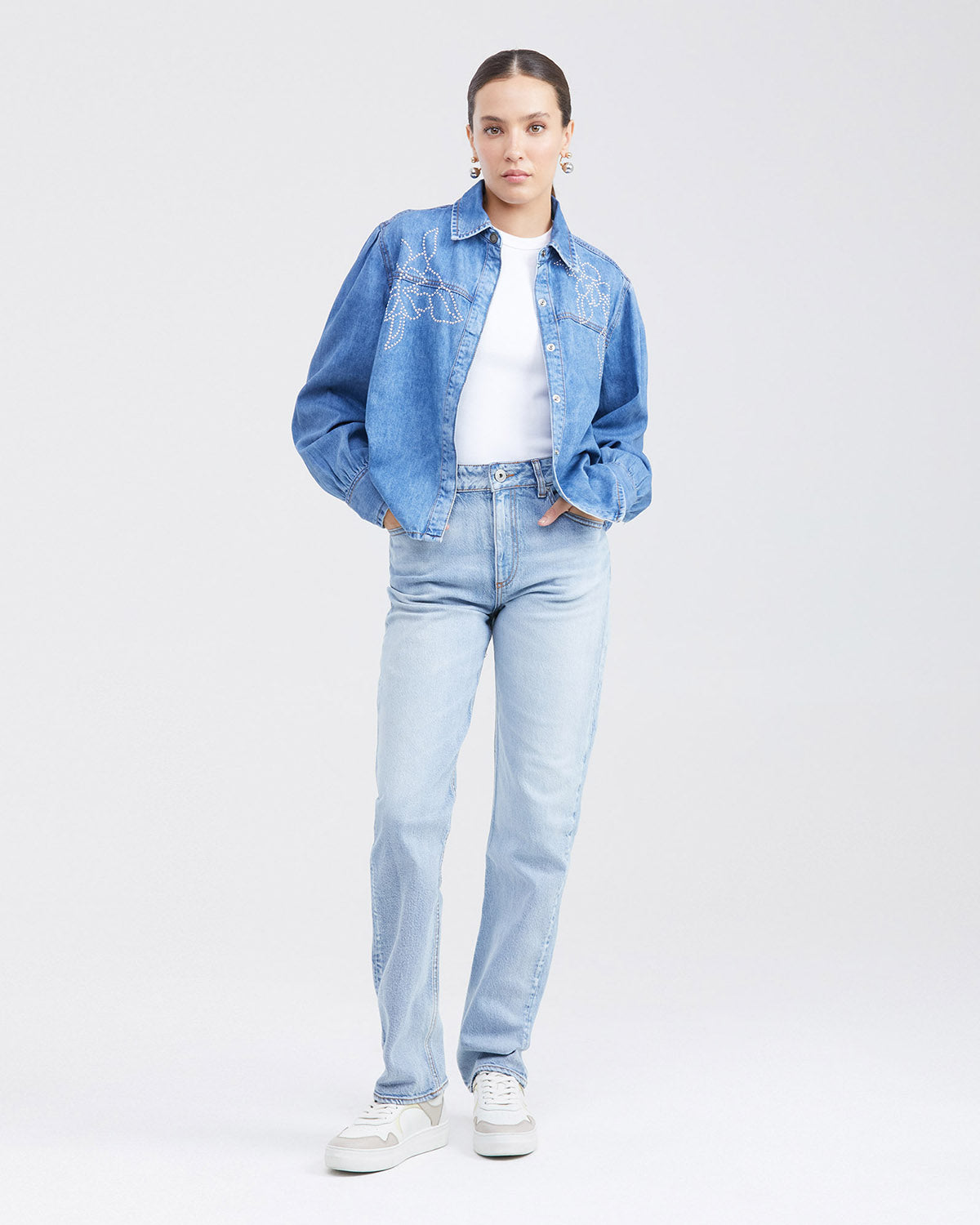 SUPER HIGH RISE COSMO IN MEDIUM WASH
