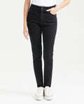 Jean Super High Rise Skinny Boot Black Animal Print for Women - Gray 431G024 - 1