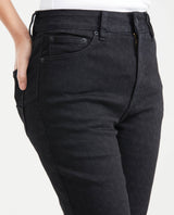 Jean Super High Rise Skinny Boot Black Animal Print for Women - Gray 431G024 - 2
