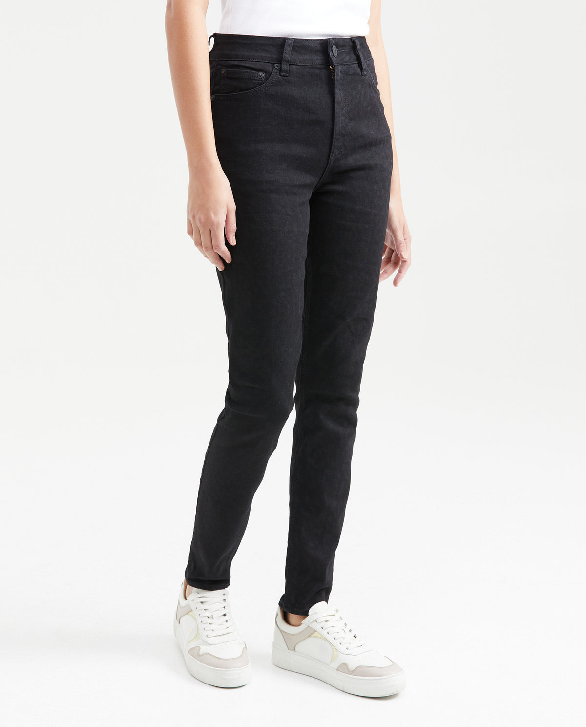 Jean Super High Rise Skinny Boot Black Animal Print for Women - Gray 431G024 - 3