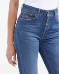 Women's Jeans, High Rise Skinny Boot - Dark Blue 431G037 - 3