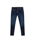 Womens Jeans New Skinny Low Rise Recycled Cotton Polyester Elastane Ultra Dark Wash - Blue 63_431H000_AZU193924_3