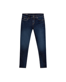 Womens Jeans New Skinny Low Rise Recycled Cotton Polyester Elastane Ultra Dark Wash - Blue 63_431H000_AZU193924_3