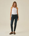 Womens Jeans New Skinny Low Rise Recycled Cotton Polyester Elastane Ultra Dark Wash - Blue 63_431H000_AZU193924_4