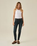 Womens Jeans New Skinny Low Rise Recycled Cotton Polyester Elastane Ultra Dark Wash - Blue 63_431H000_AZU193924_4