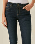 Womens Jeans New Skinny Low Rise Recycled Cotton Polyester Elastane Ultra Dark Wash - Blue 63_431H000_AZU193924_5