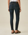 Womens Jeans New Skinny Low Rise Recycled Cotton Polyester Elastane Ultra Dark Wash - Blue 63_431H000_AZU193924_6