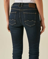 Womens Jeans New Skinny Low Rise Recycled Cotton Polyester Elastane Ultra Dark Wash - Blue 63_431H000_AZU193924_7