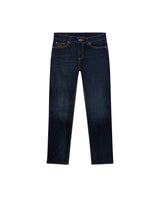 Womens Jeans Skinny Fit High Rise Cotton–Polyester Blend Ultra Dark Wash Embroidered - Blue 63_431H005_AZU193924_3