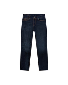 Womens Jeans Skinny Fit High Rise Cotton–Polyester Blend Ultra Dark Wash Embroidered - Blue 63_431H005_AZU193924_3