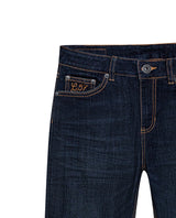 Womens Jeans Skinny Fit High Rise Cotton–Polyester Blend Ultra Dark Wash Embroidered - Blue 63_431H005_AZU193924_8