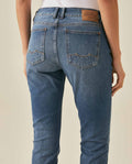 Womens Jeans Skinny Crop High Rise Recycled Cotton Blend Medium Wash Hem Slits - Blue 63_431H006_AZU184140_7
