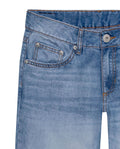 Womens Jeans Straight Relaxed Fit Super High Rise Cotton–Polyester Lurex Light Wash Subtle Shine - Blue 63_431H012_AZU154020_8
