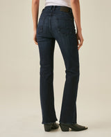 Womens Jeans Skinny Semi-Flare Super High Rise Cotton–Polyester Blend Ultra Dark Wash Hybrid - Blue 63_431H016_AZU193924_6
