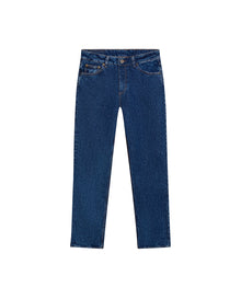 Womens Jeans Straight Bootcut Super High Rise Cotton Comfort Medium Wash Clean - Blue 63_431H017_AZU184140_3