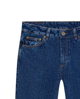 Womens Jeans Straight Bootcut Super High Rise Cotton Comfort Medium Wash Clean - Blue 63_431H017_AZU184140_8