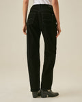 Womens Jeans Special Fit Straight Relaxed Leg Super High Rise Cotton Blend Black Wash Premium Drape - Black 63_431H021_NEG194004_6