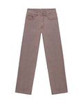 Womens Jeans Special Fit Straight Relaxed Leg Super High Rise Cotton Non-Stretch Ivory Wash Pristine - Beige 63_431H025_BEI161703_3