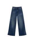 Womens Jeans Special Fit Wide Leg Relaxed Super High Rise Cotton Non-Stretch Dark Wash Subtle Effects - Blue 63_431H030_AZU194052_3