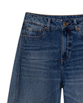 Womens Jeans Special Fit Wide Leg Relaxed Super High Rise Cotton Non-Stretch Dark Wash Subtle Effects - Blue 63_431H030_AZU194052_8