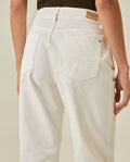 Womens Jeans Straight Crop Fit Relaxed High Rise Cotton Non-Stretch Classic Wash Scattered Rhinestones - Mothers - Raw 63_431H130_CRU134403_7