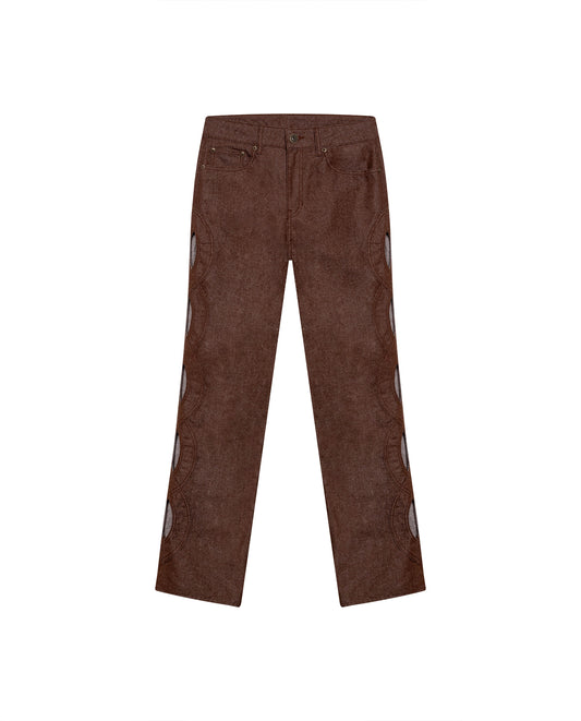 Women's Jeans Straight Fit - Brown 63_431H131_CAF191241_3