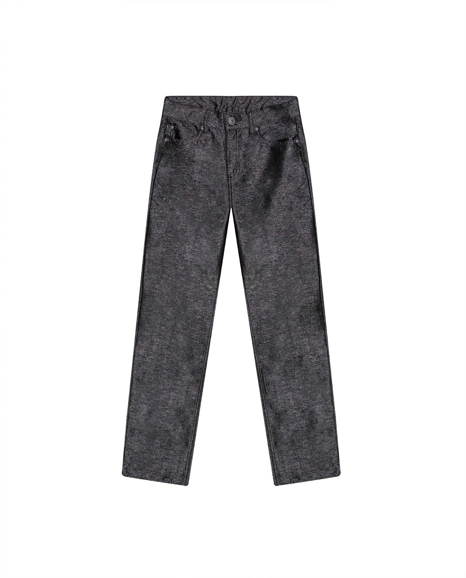 Womens Jeans Straight Relaxed Fit High Rise Cotton–Polyester Sheen Black Wash Elegant - Mothers - Black 63_431H132_NEG194004_3