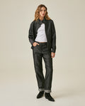 Womens Jeans Straight Relaxed Fit High Rise Cotton–Polyester Sheen Black Wash Elegant - Mothers - Black 63_431H132_NEG194004_4