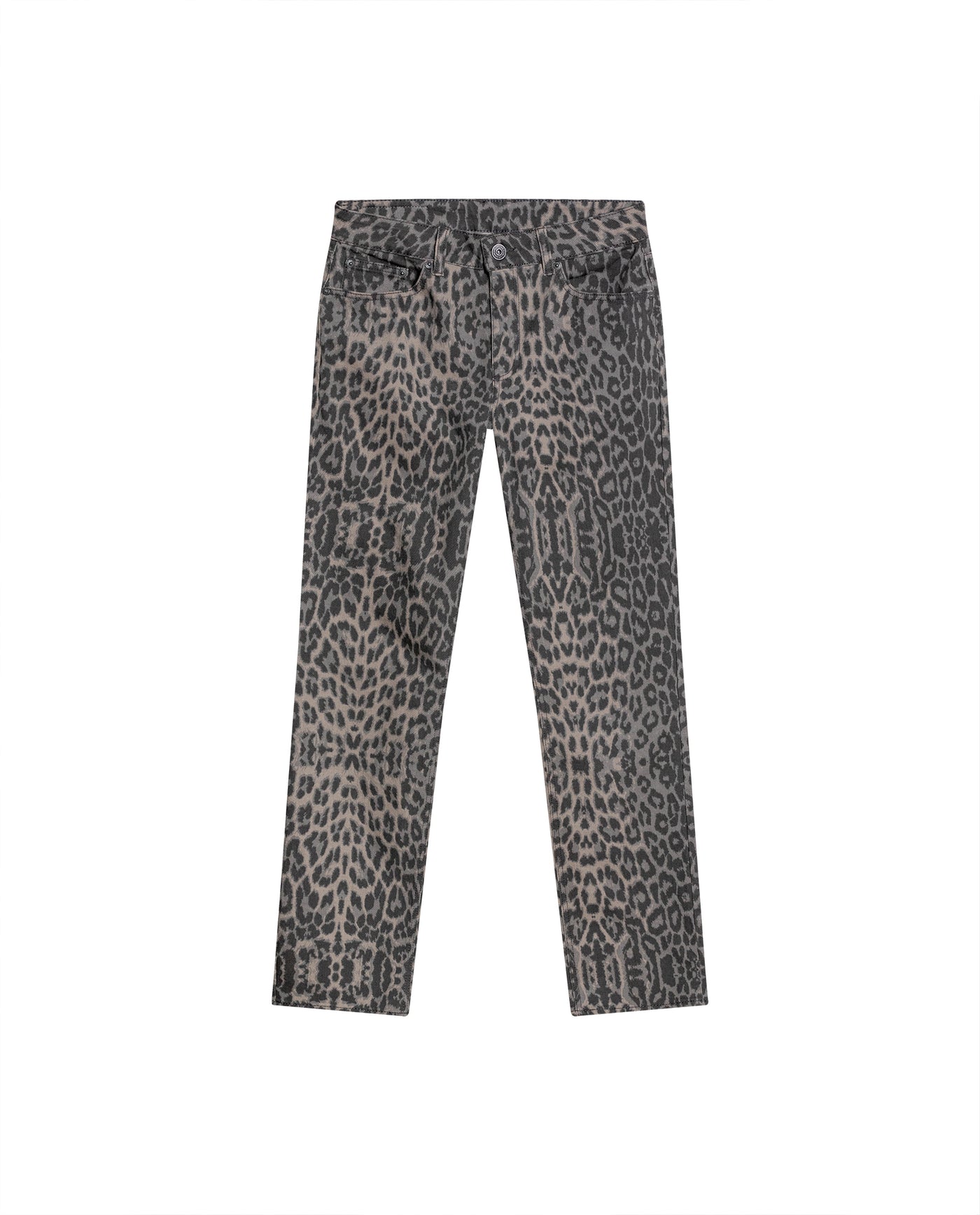 Womens Jeans Special Fit Straight Relaxed Super High Rise Cotton Comfort Classic Wash Animal Print Total - Mothers - Brown 63_431H134_CAF181018_0