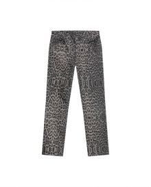 Womens Jeans Special Fit Straight Relaxed Super High Rise Cotton Comfort Classic Wash Animal Print Total - Mothers - Brown 63_431H134_CAF181018_0