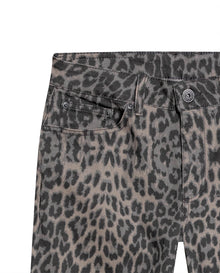Womens Jeans Special Fit Straight Relaxed Super High Rise Cotton Comfort Classic Wash Animal Print Total - Mothers - Brown 63_431H134_CAF181018_3