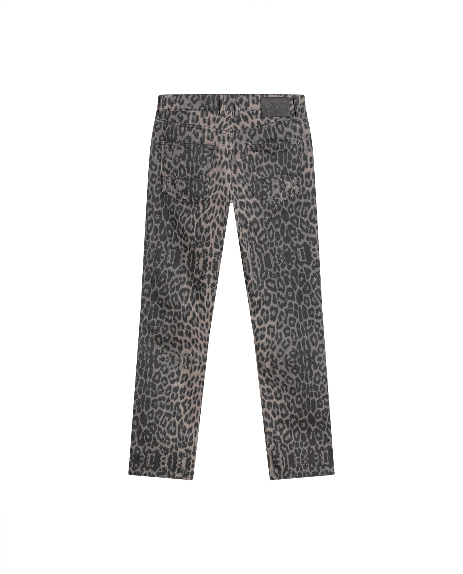Womens Jeans Special Fit Straight Relaxed Super High Rise Cotton Comfort Classic Wash Animal Print Total - Mothers - Brown 63_431H134_CAF181018_5