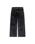 Womens Jeans Straight-Wide Leg Relaxed High Rise Cotton–Elastane Corduroy Dark Wash Tactile - Mothers - Blue 63_431H136_AZU194052_3